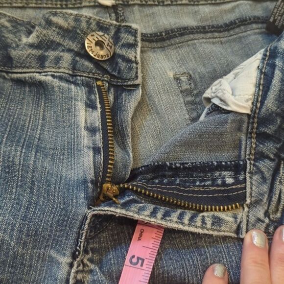 I&M Jeans Women's Size 9 Cotton Stretch Denim Faded Straight‎ Leg - Picture 8 of 12